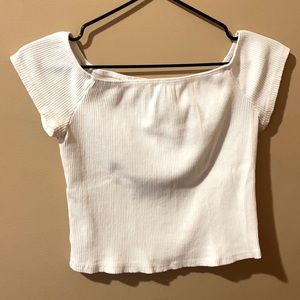 Off the shoulder crop top